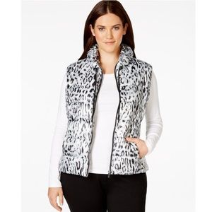 Calvin Klein Leopard Puffer Vest